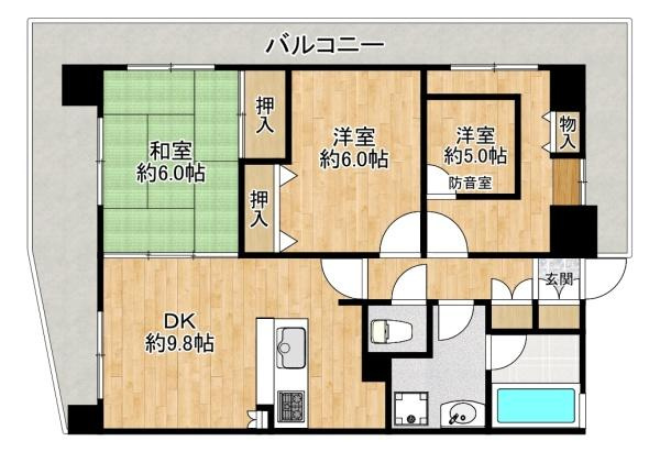 【間取り】 | プレステージ垂水ジェームス山