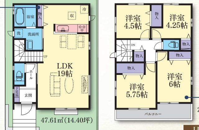 【横浜市南区中里3丁目17-17新築戸建て】★仲介手数料無料★（別所小学校・南が丘中学校）の間取り