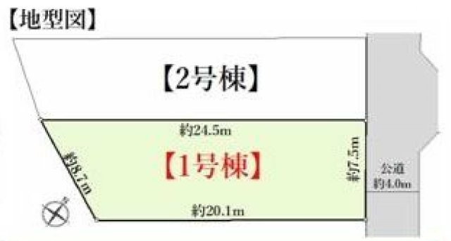 【横浜市南区永田北2丁目50-20全2棟新築戸建て】★仲介手数料無料★（永田小学校・永田中学校）の区画図