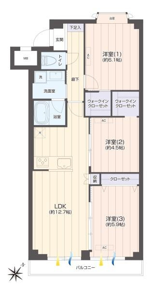 ダイアパレス上大岡第６Ｂ棟