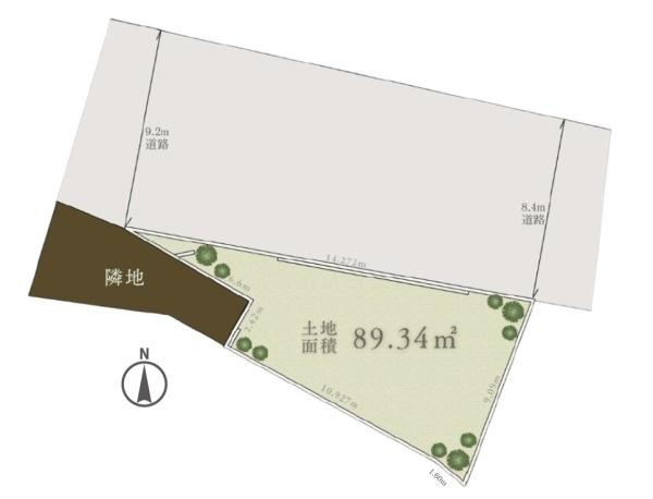 川崎市高津区坂戸１丁目の売地の土地図