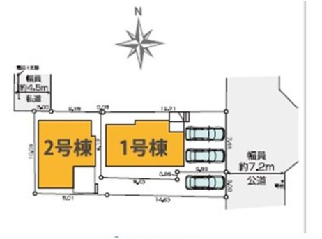 【KEIAI　Grace】花小金井17期　２棟の区画図