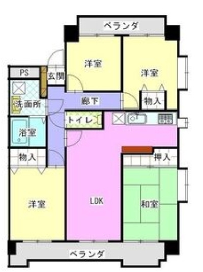 【間取り】 | スカイヒルズ植田