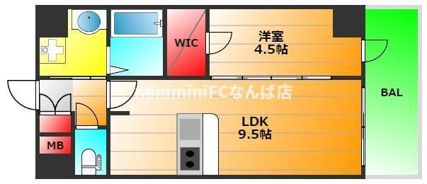 プレサンスドームシティコレーレの間取り