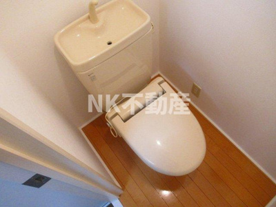 【トイレ】 | 大宝枚岡グリーンヒルズ（枚岡賃貸） | ゆったりとした空間のトイレです