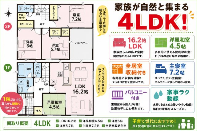 阿南市那賀川町北中島　第二号棟新築戸建て