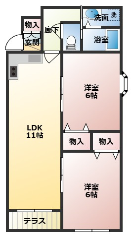 【間取り】 | クレアール二階堂