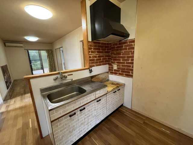 志布志市安楽　３LDK一戸建てのキッチン|キッチンは横幅が1.8mです