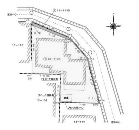 【土地図】 | 山田葉室町　建築条件無し売土地