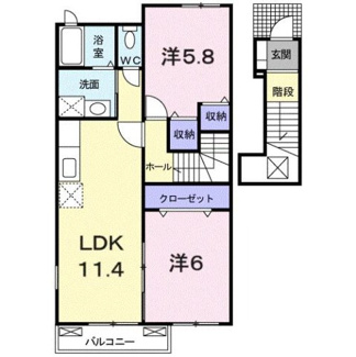 【間取り】 | プラシード野中Ａ
