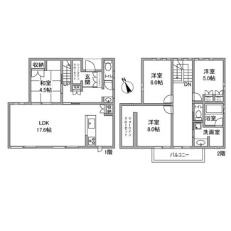 【間取り】 | ゆりのき台３丁目戸建