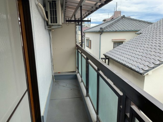 箕輪マンションのバルコニー