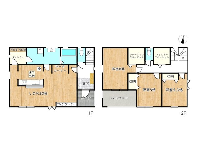 【間取り】 | 姫路市大津区天満8期／全2棟