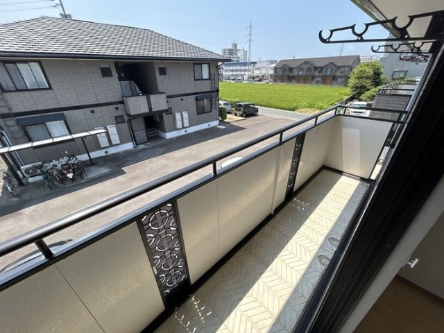 サンライズハイツ　A棟のバルコニー