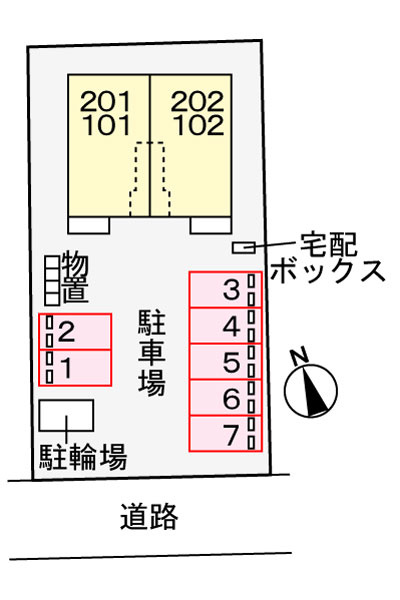 サンパティオⅠの区画図