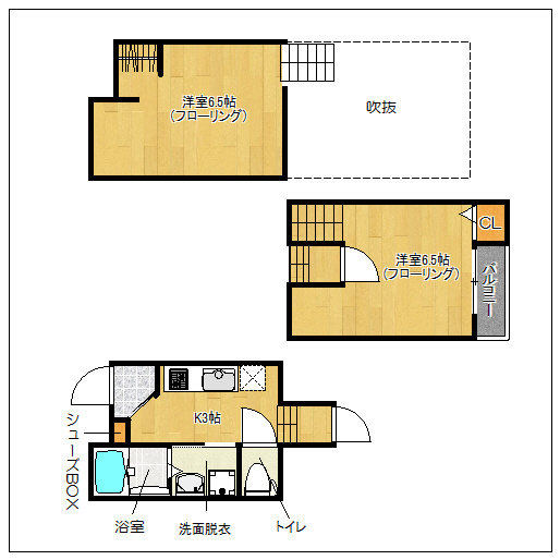 【間取り】 | グランパーク堤SOUTH