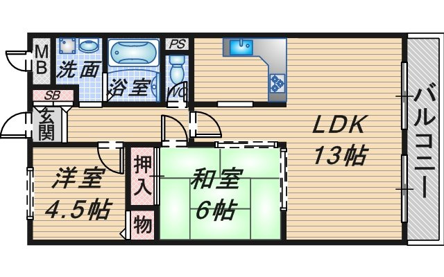 ボンヌ愛の間取り