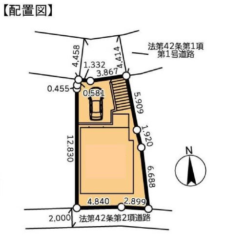 【横浜市南区六ツ川4丁目1159-13新築戸建て】★仲介手数料無料★（六ツ川西小学校・六ツ川中学校）の区画図