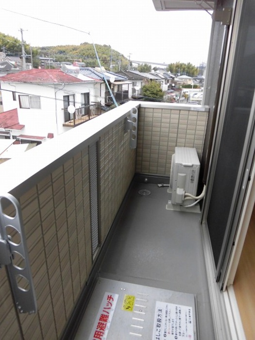D-room飛田のバルコニー