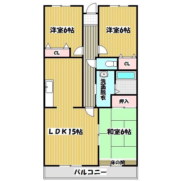 ルネス国分の間取り