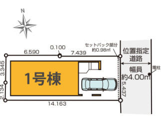 江東区北砂７丁目の新築戸建の区画図