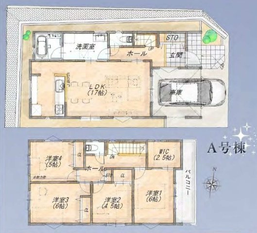 【横浜市南区六ツ川4丁目1230-21全2棟新築戸建て】★仲介手数料無料★（六つ川西小学校・六ツ川中学校）