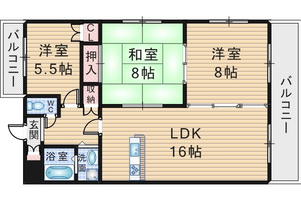 ベルエアーⅠの間取り