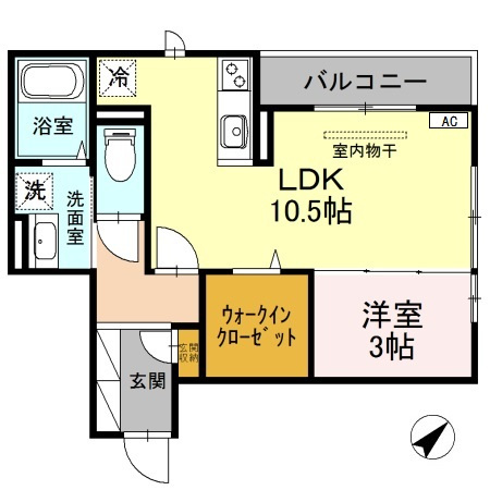 MINT甲子園五番町の間取り