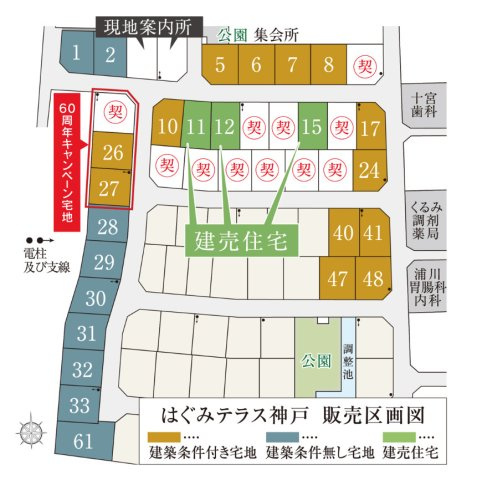 鈴鹿市十宮4丁目、神戸7丁目《はぐみテラス神戸 全71区画》