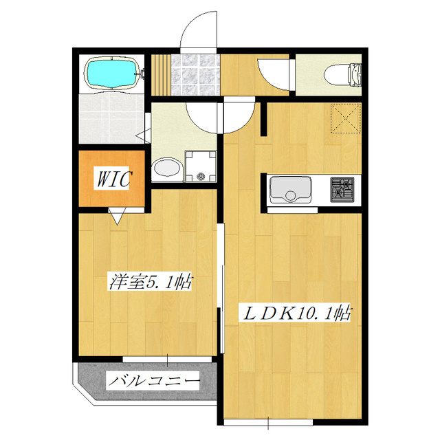 Blanc Cube 赤羽の間取り|★1LDKの間取りです☆