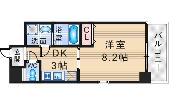 プロスペクト豊中服部の間取り