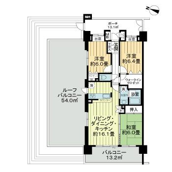 クレストフォルム横浜リヴァシスの間取り