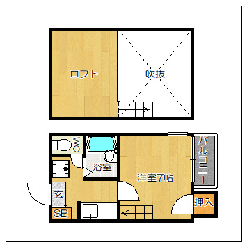 リバティ六本松の間取り
