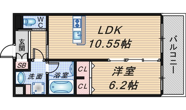 プレジオ豊中の間取り