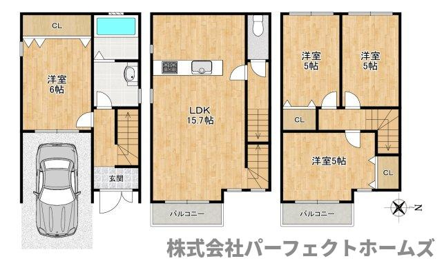 松丘町戸建の間取り