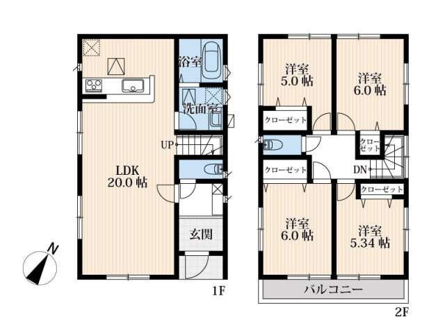 【間取り】 | 志木市柏町2丁目　中古一戸建住宅　(丸井志木店) | 敷地面積107㎡超のゆとりある敷地に、カースペース2台分を確保した中古戸建。2025年12月に室内リフォームを実施しており、きれいな住空間で新生活を始められます。