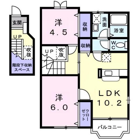 クレストールＡの間取り