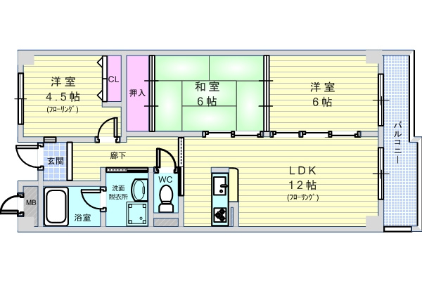 プリムベール向丘の間取り