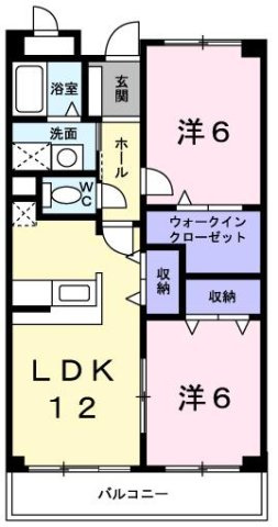 エクセランビラの間取り