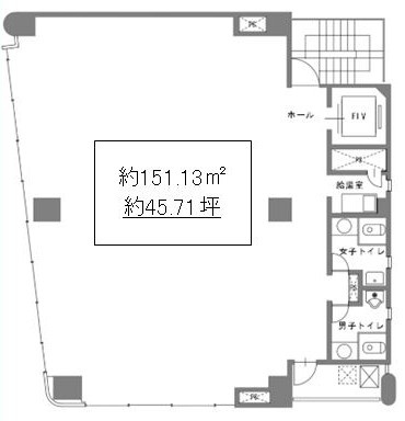 肥後橋官報ビルの区画図