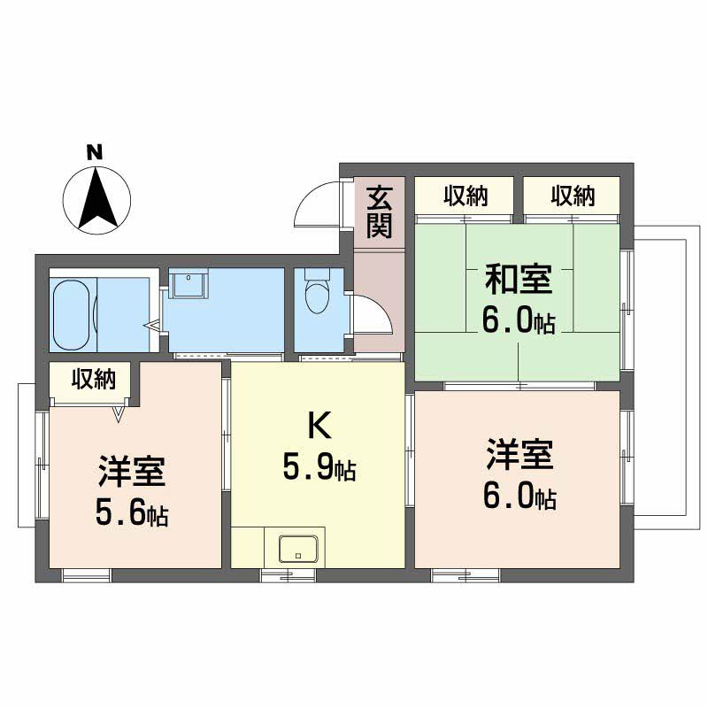 クインテットの間取り