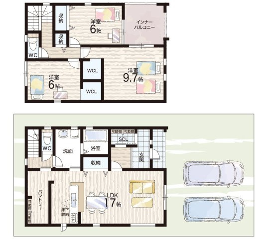 ★彦根市西今町　第5期　新築一戸建ての間取り|2号地