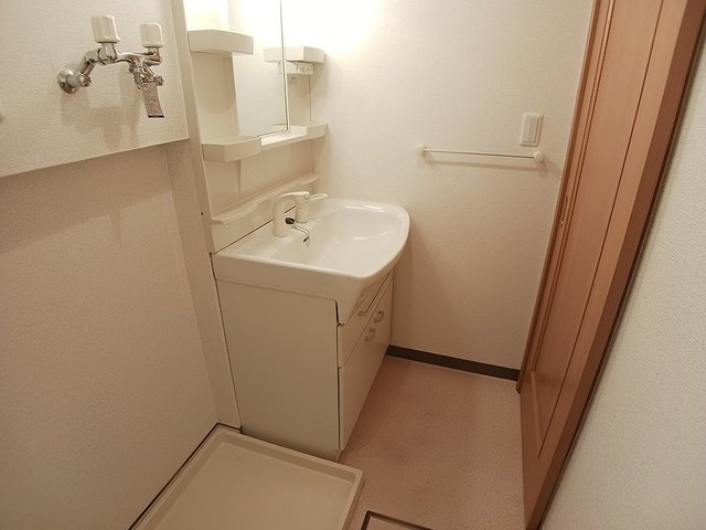 デフィⅡの洗面所|脱衣スペースもあります