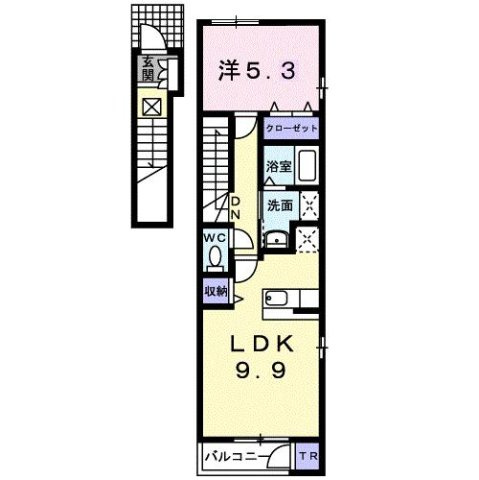 ミラージュＡの間取り