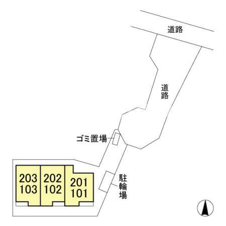 Ruines MaisonⅡの区画図