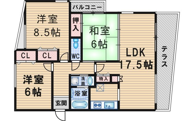 シャルヌーブの間取り