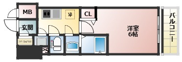エスリード新大阪ザ・プレミアEASTの間取り