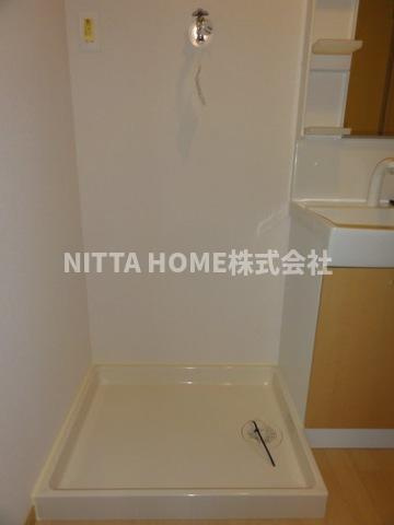 エスポワールの洗面所|室内洗濯機置場も付いています◆