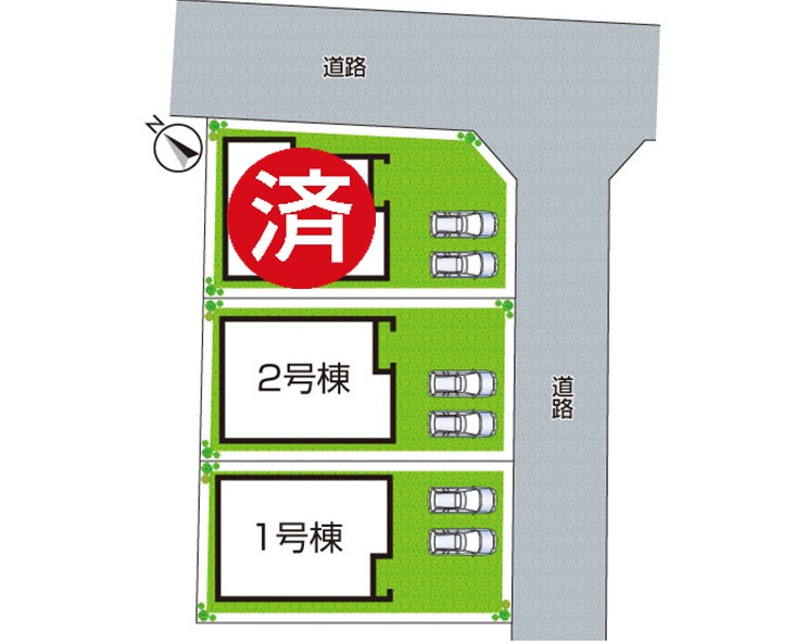 彦根市西今町　第5期　新築一戸建ての区画図|全3区画