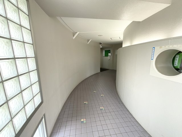 【共用エントランス】 ゆるやかな曲線を描くアプローチが印象的なエントランス。